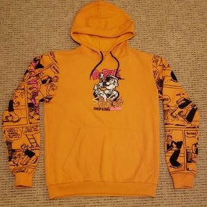 Popeye cartoon Graphic Hoodie printed sleeves
